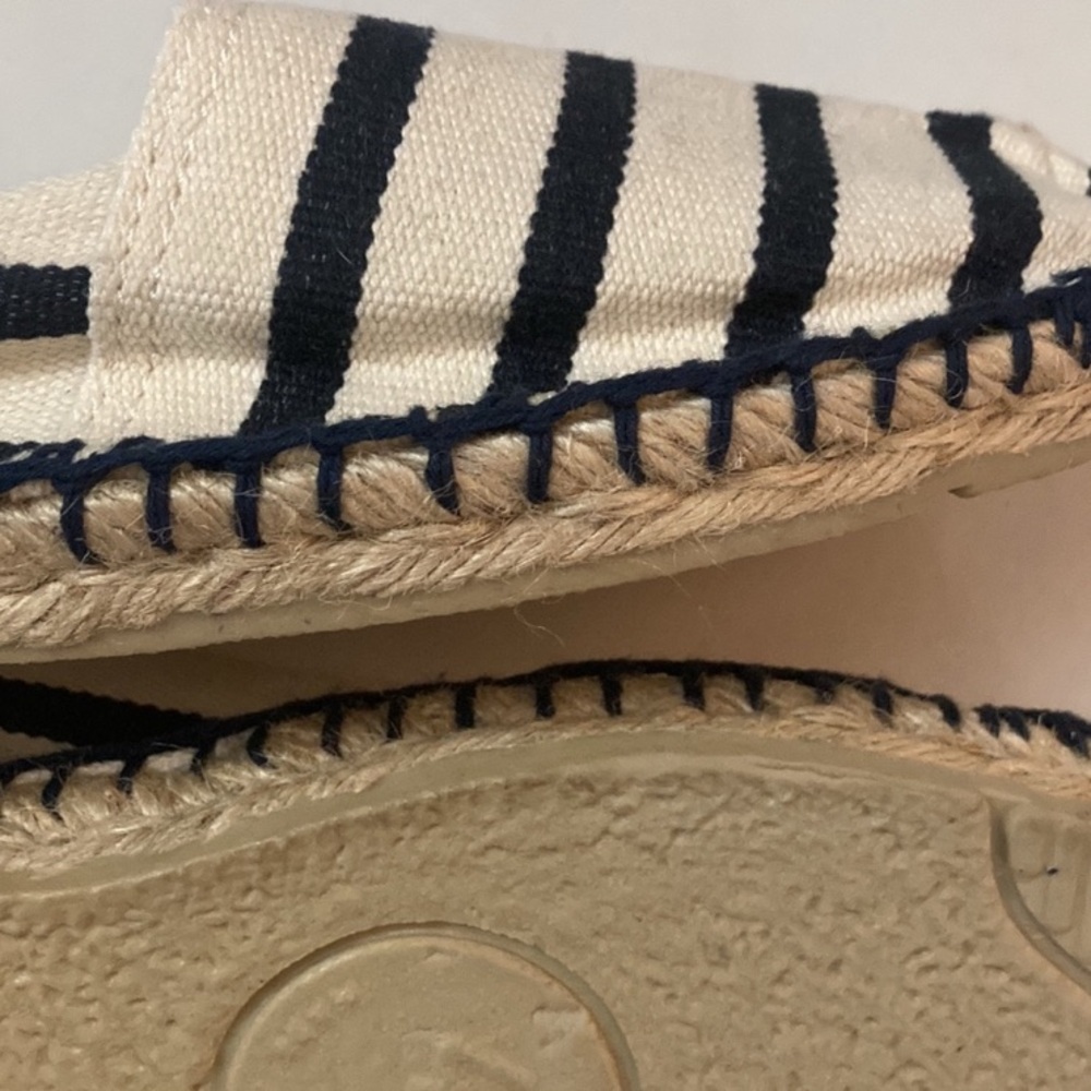 Francine Espadrilles, Women’s Size 9, bontemps Montauk, blue and white stripes - Picture 5 of 5